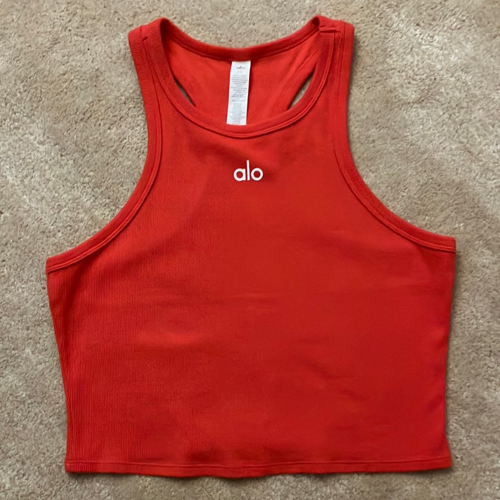 Alo Yoga Red Hot Summer Aspire Tank L